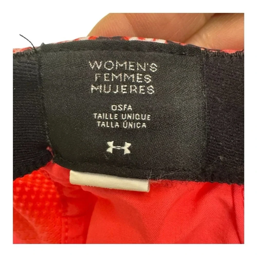 Under Armour Bright Coral Pink Snake Print Detail‎ Activewear Lightweight Hat
